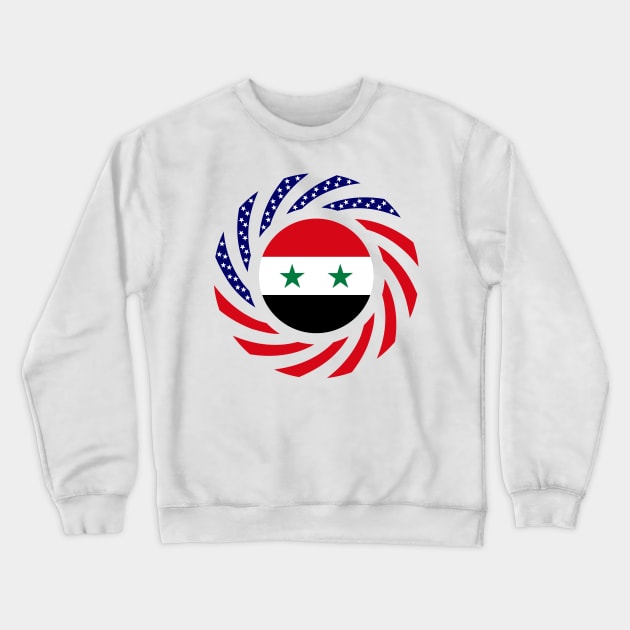 Syrian American Multinational Patriot Flag Series Crewneck Sweatshirt by Village Values